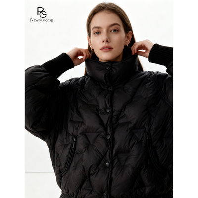 【甜甜专享】时尚轻盈立领款羽绒服5Y1059