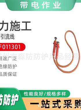 ZF011301绝缘引流线双接头带电作业分流线电力施工操作杆引流线