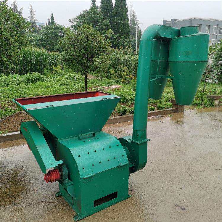 小型铡草粉碎机 自吸式沙克龙粉糠机 高喷秸秆牧草铡草机