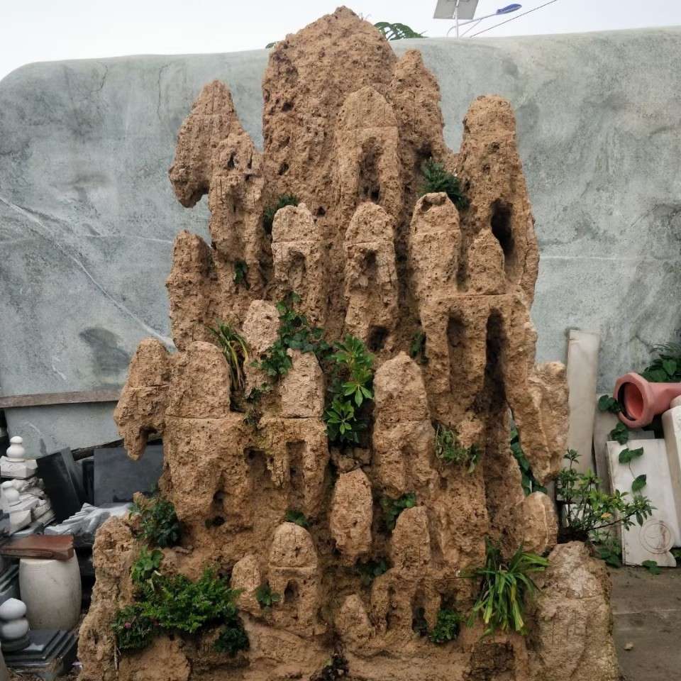 吸水石原石盆景假山室内外流水景观种花养鱼上水石雕塑摆件