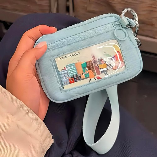 十月一旅行好物卡包证件收纳包防消磁轻薄带挂绳便携随身零钱包女