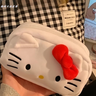 hellokitty铅笔盒小学生女文具盒可爱白色文具袋中学哈喽kt猫笔袋