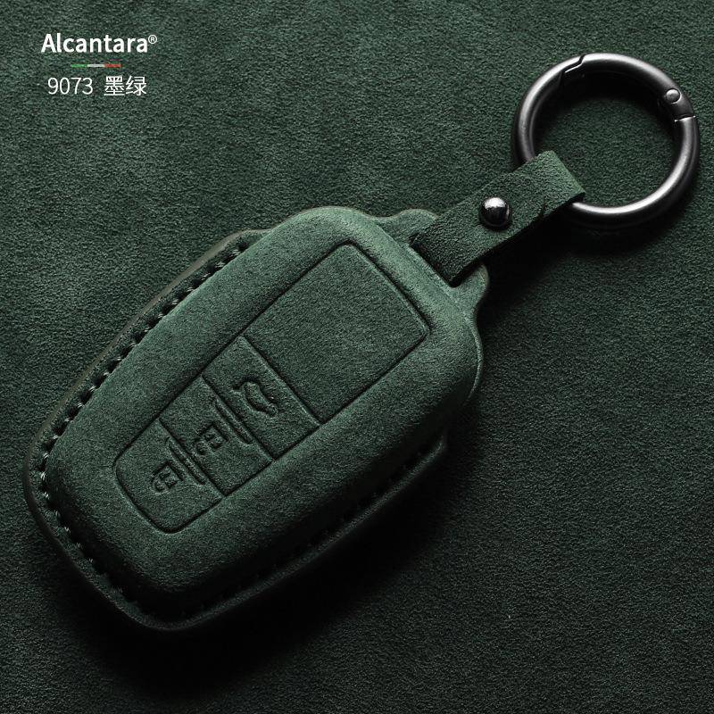 适用于丰田凯美瑞亚洲龙RAV4汉兰达雷凌包翻毛皮钥匙扣