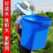背茶背篓采塑料背篓胶竹家用篮子篓大号筐8筐背买菜仿竹编