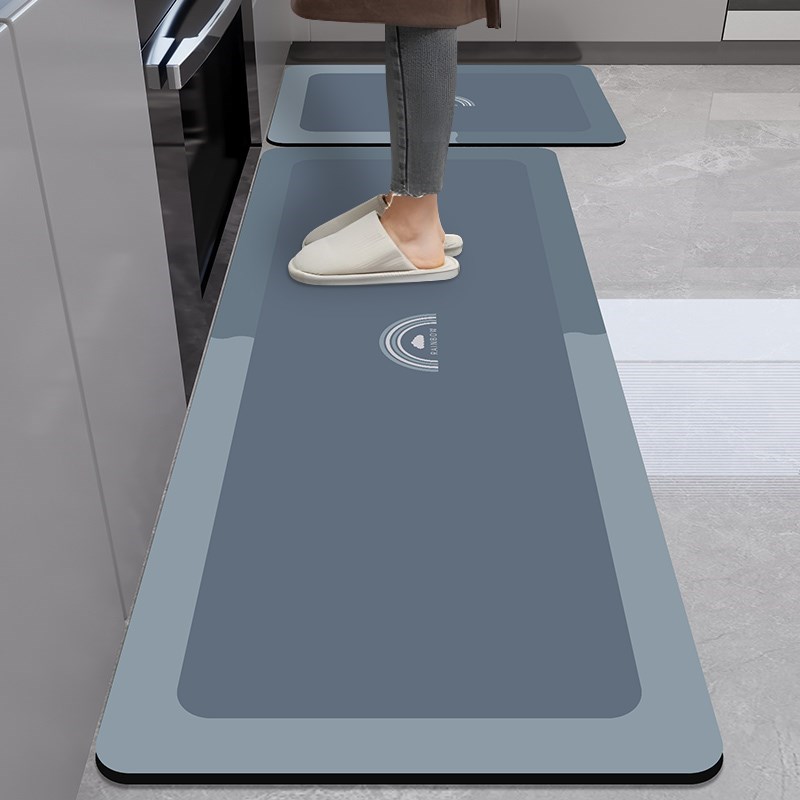 2025新款硅藻泥厨房地垫防滑防D水防油耐脏家用可擦免洗厨房优选