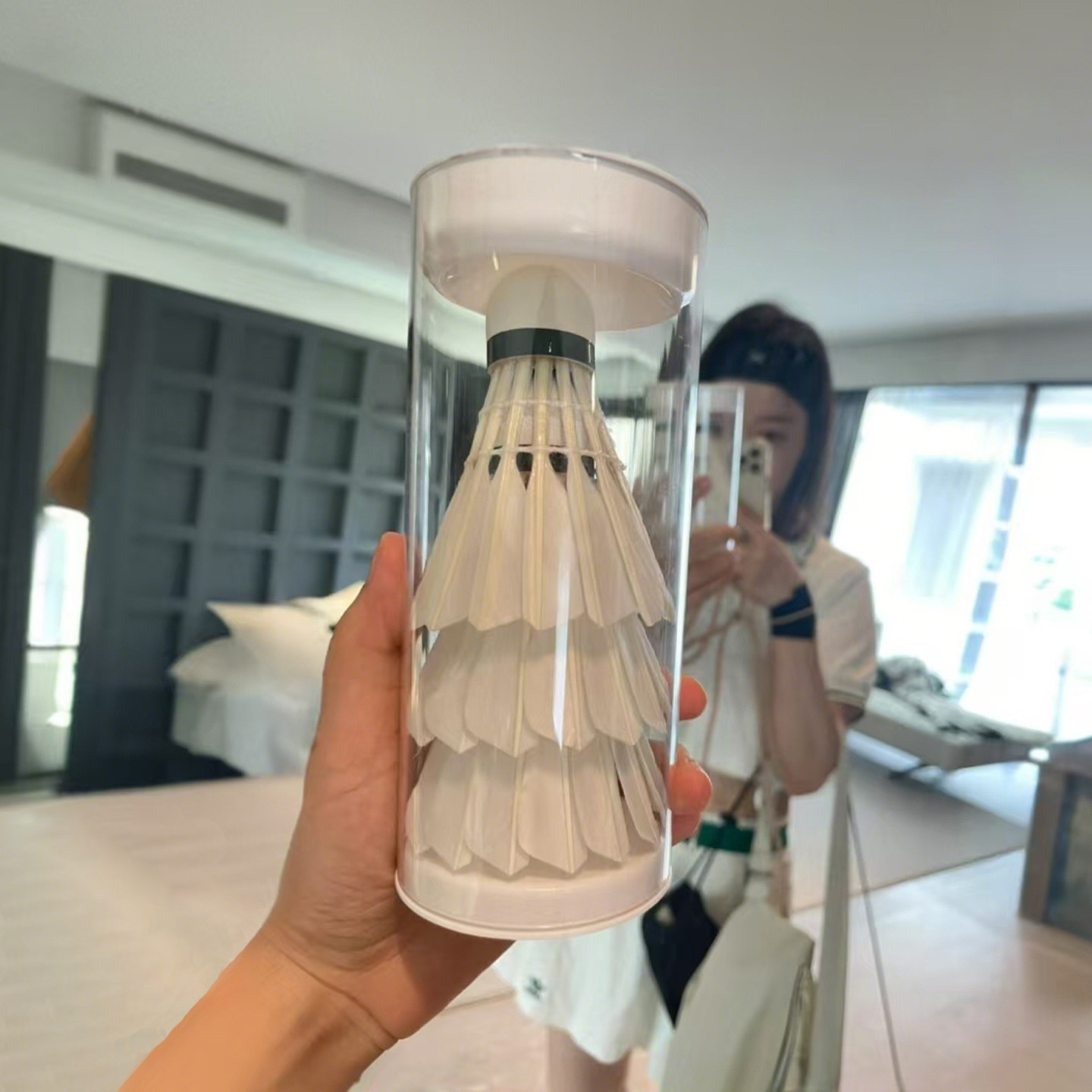 透明羽毛球桶收纳桶羽毛球收纳神器便携收纳桶羽毛球专用空桶配件