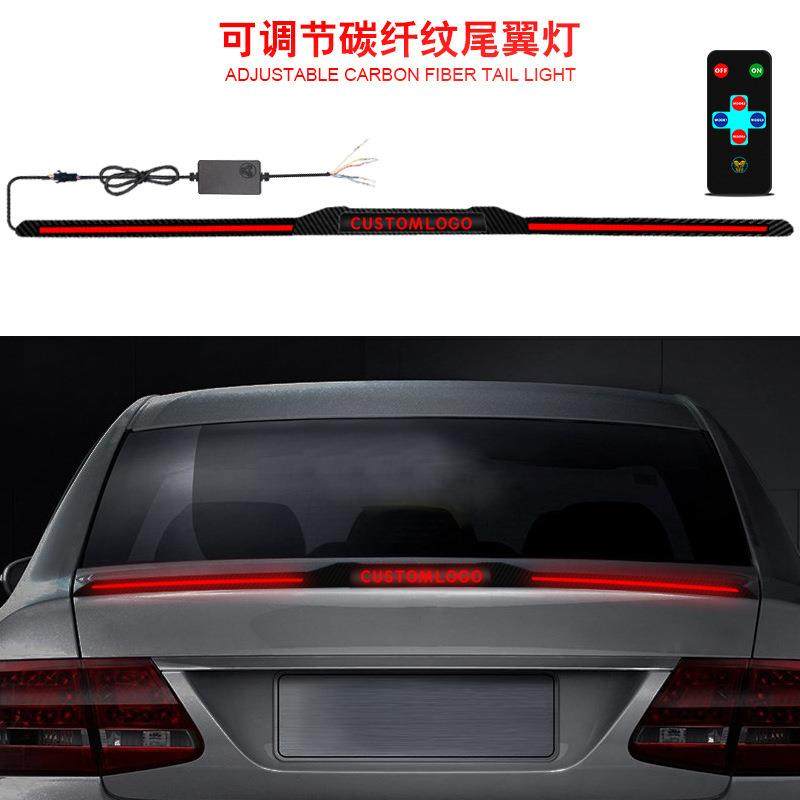 新碳纤纹尾翼灯 汽车改装三段式设计 可调节通用防水 装饰尾翼灯,鲜花速递/花卉仿真/绿植园艺,割草机/草坪机,淘宝优惠券,粉丝福利购,淘宝优惠卷
