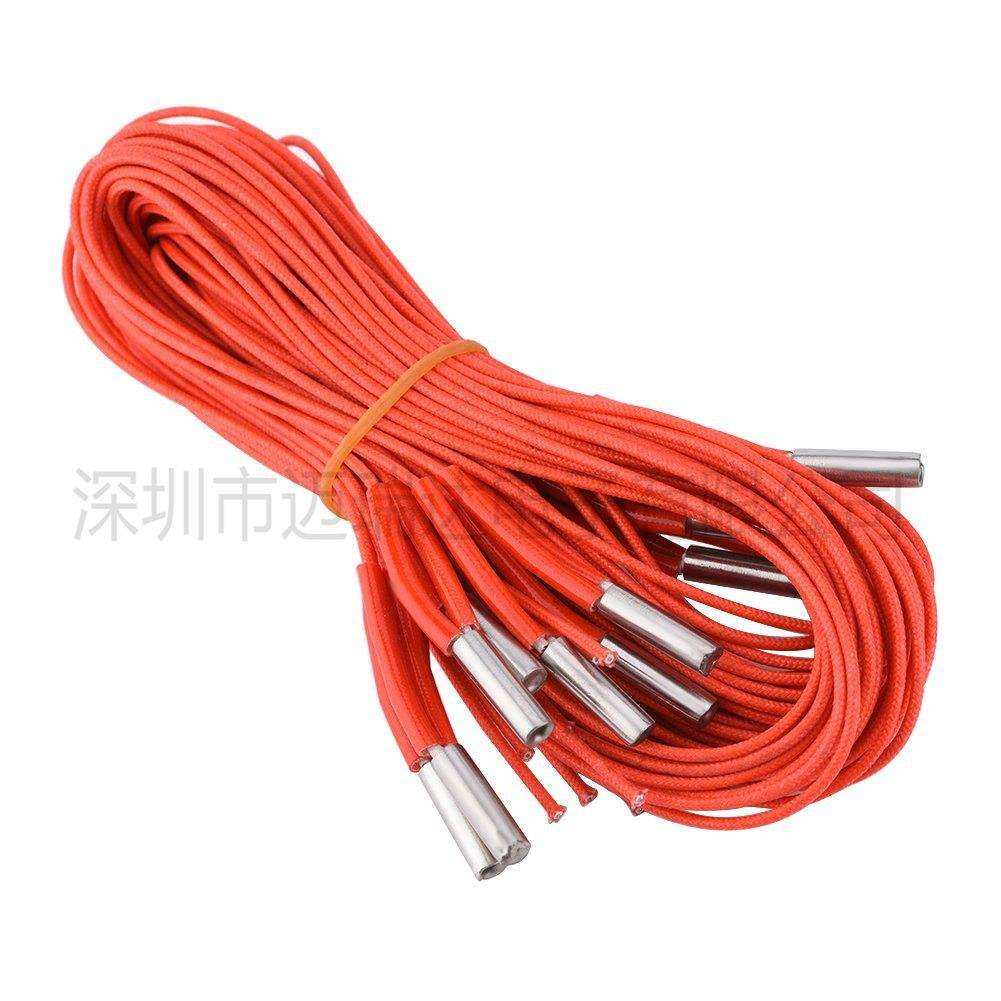 【10PCS】3D打印机6x20模具单头电热管加热管单端12V/40W 1米