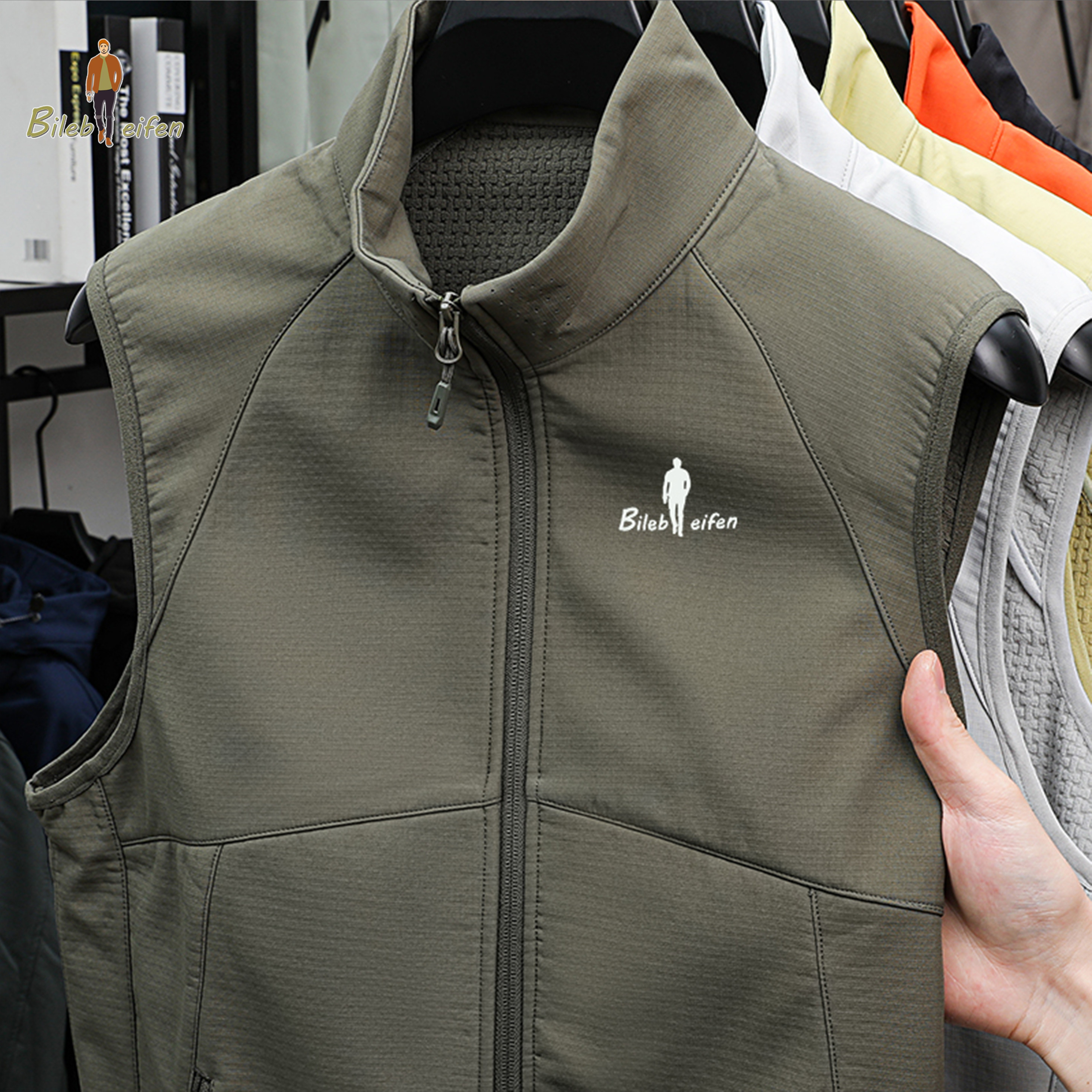 比勒贝芬男士秋冬新款马甲立领户外休闲无袖坎肩马甲背心,男装,常规马甲,淘宝优惠券,粉丝福利购,淘宝优惠卷