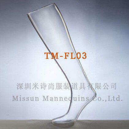 中筒脚模模腿模镂空模模女袜腿 长袜 立体脚模女士透明袜中女拍照