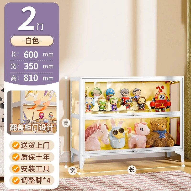 模型展示柜玻璃门痛柜防尘模型摆件展G示柜铁皮收纳柜钢制收纳柜