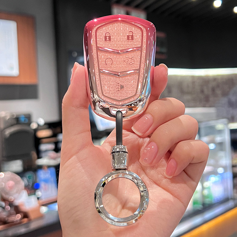 适用凯迪拉克dXT5钥匙套CT5 XT4 XT6 ATSL CT5 XTS女CT6扣SRT壳GT