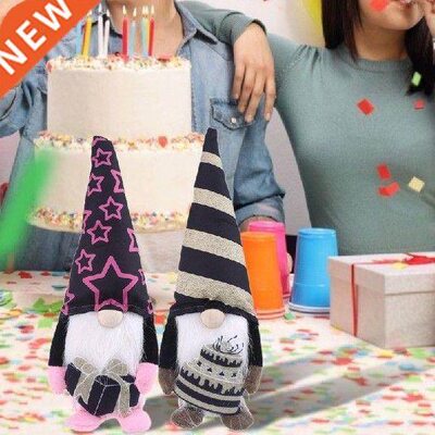 Happy Birthday Cake Gift Box Gnome Tomte Nisse Swedish Elf
