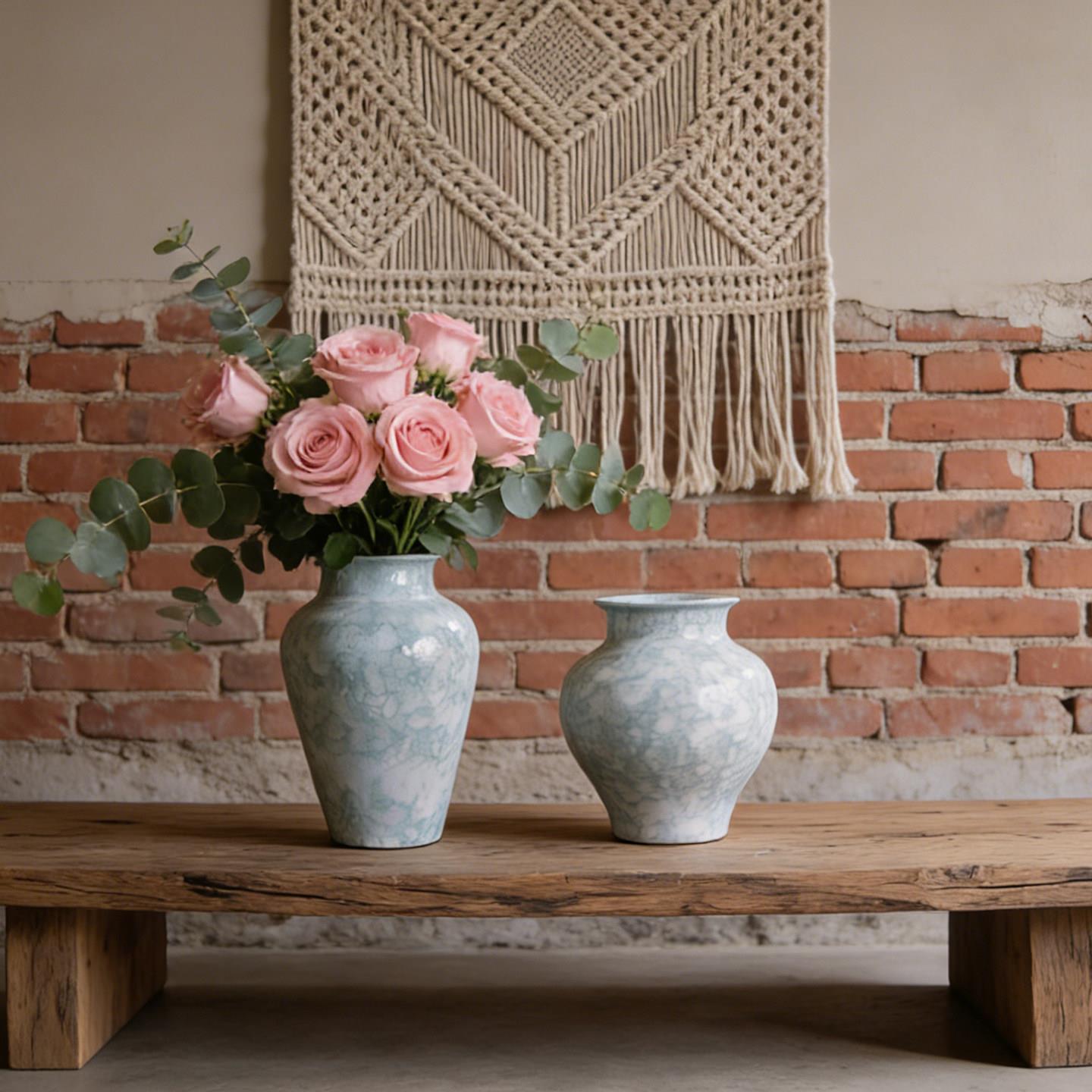 景德镇中式玄关陶瓷餐桌水培花瓶摆件客厅插花轻奢高级感网红爆款
