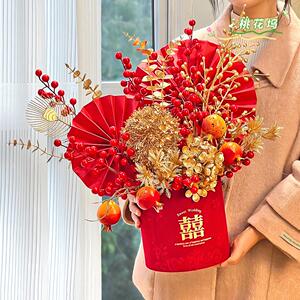 福桶成品结婚礼摆件抱抱桶婚房布置客厅场景装饰订婚宴备婚用品