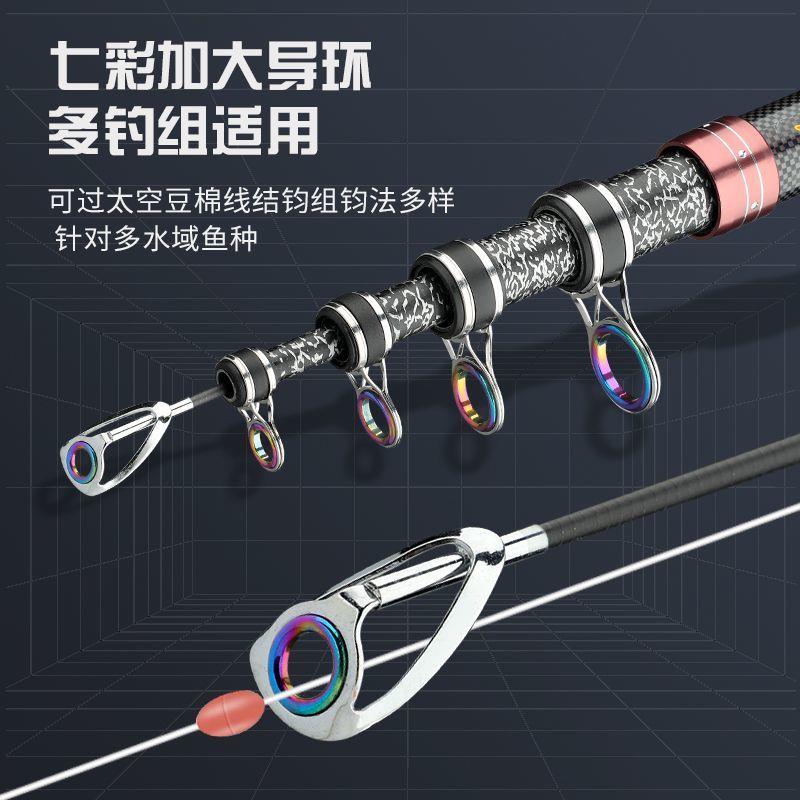 新款四海狼王远投竿碳素超硬海竿大物海钓竿套装抛竿远投竿套装