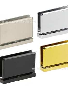 长固ST-A021B全铜方型360度旋转浴室夹圆角合页铰链淋浴房下夹