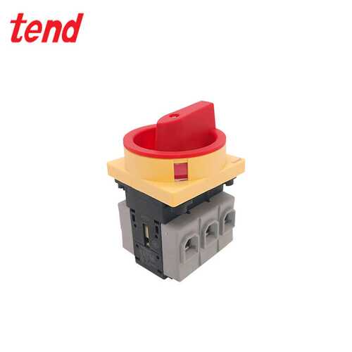 TEND天得TDS40/66/80-FRR旋钮电门开关固定式圆形红把手3P原装