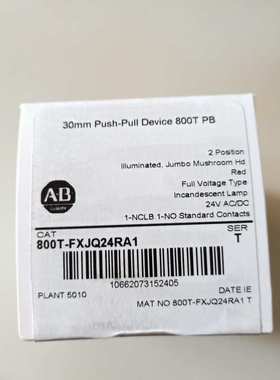 AB罗克韦尔800T-QMJH2G 绿色 蘑菇头按钮开关