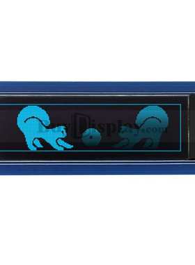 蓝色2.08寸OLED显示模块4线SPI和I2C串口适用于Arduino和树霉派