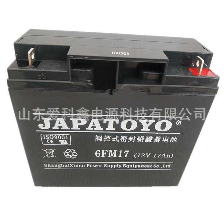 JAPATOYO东洋蓄电池12V17AH 6FM17 UPS电源应急电池