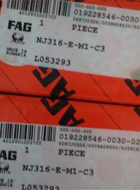 FAG NJ316-E-M1-C3德国进口轴承 NU NUP N K 310 311 312 314 310
