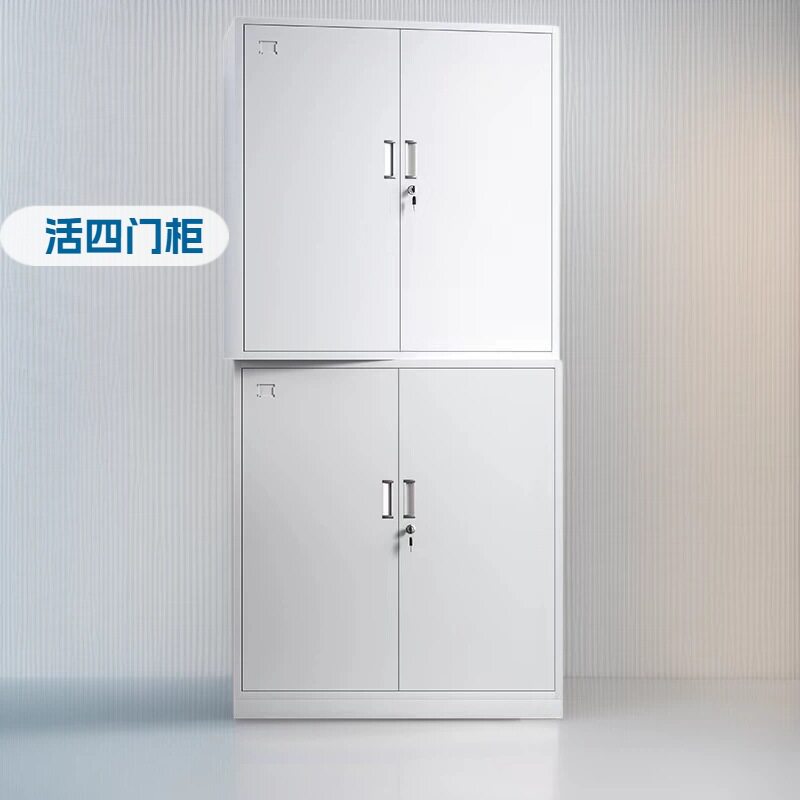 结实四门收纳柜一体成型稳固耐用分区存放物品整洁又省心