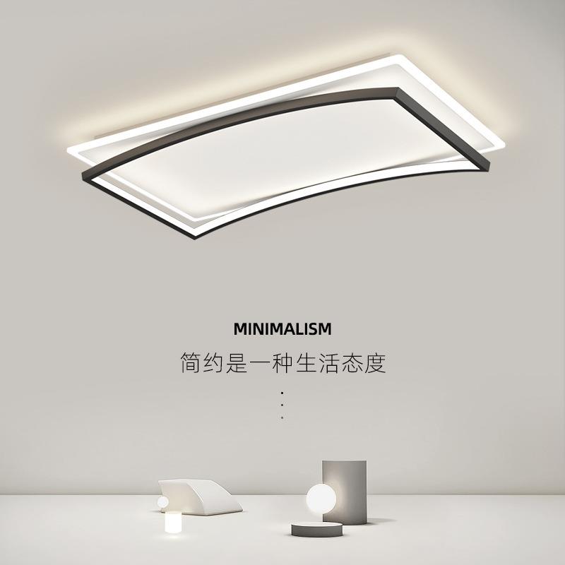 客厅灯北欧新款简约设计师创意个性大厅吸顶灯具三色变光遥控