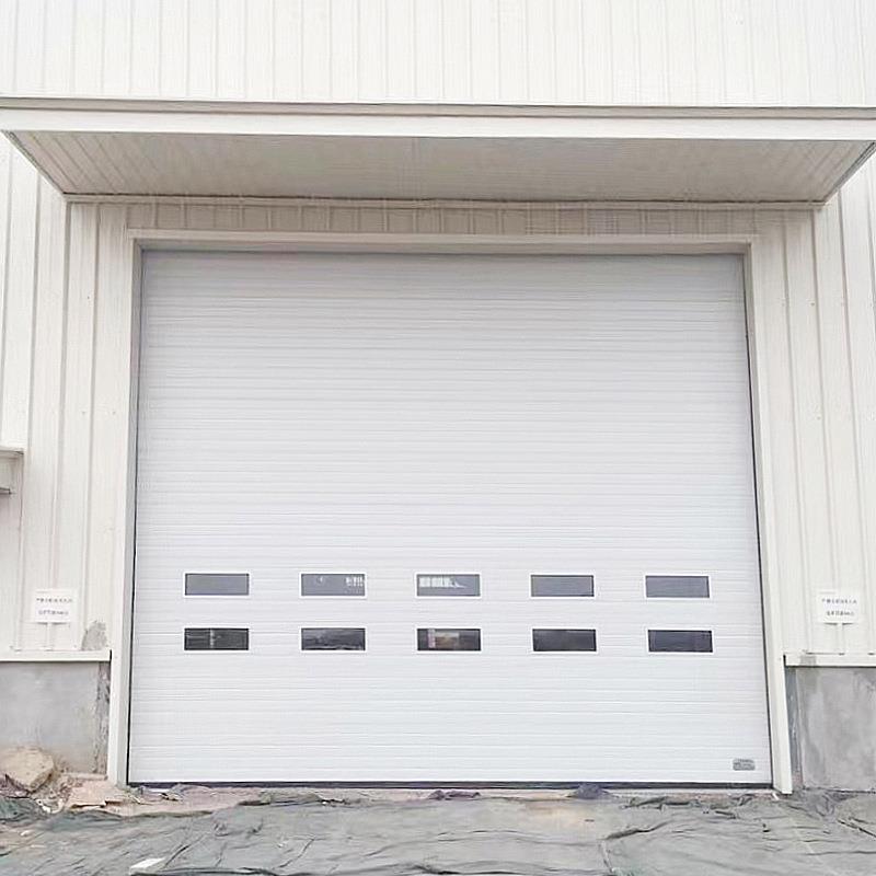 工业垂直提升门冷链物流保温仓库门厂房车间电动滑升门翻板车库门