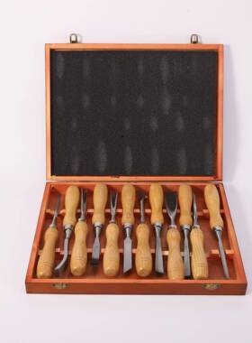 12件套雕刻刀木工雕刻刀木工凿陶泥工具跨境carvin chisel