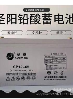 圣阳蓄电池SPG12470W 12V110AH放电率20小时大容量电动备用