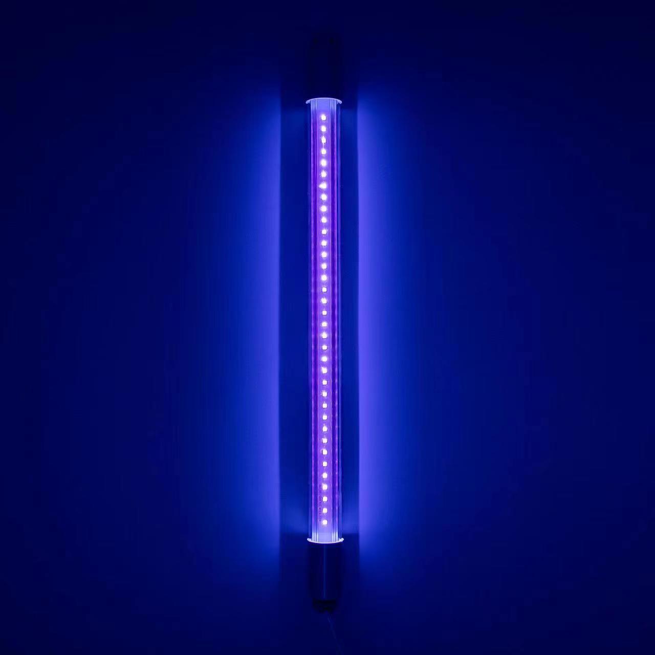 T8诱蚊灯管UVA诱虫led灯管UV紫外220V紫光365nm灯管石英玻璃