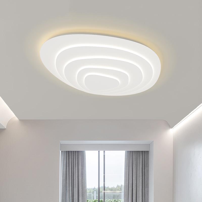 客厅灯现代简约大气极简主灯波纹吸顶灯设计师个性艺术梯田卧室灯