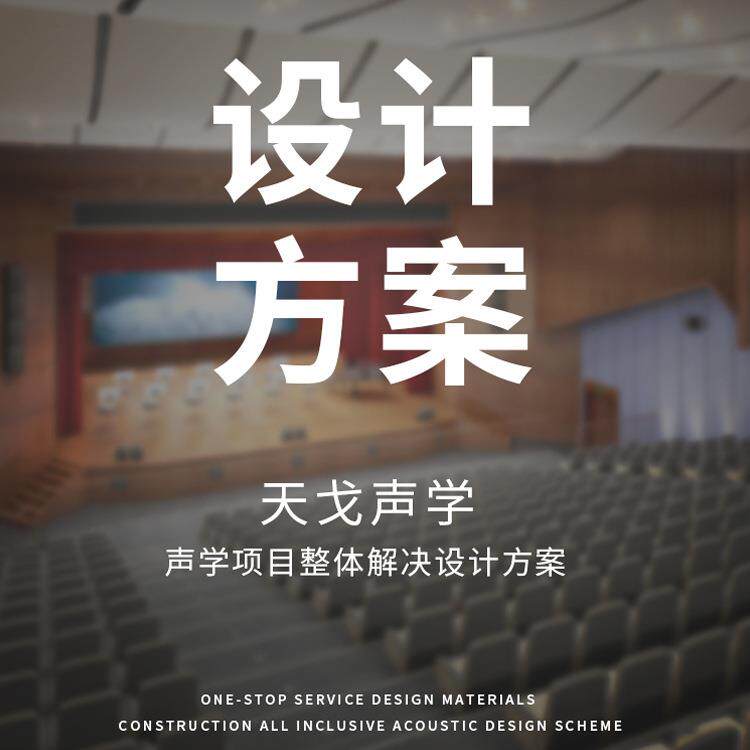 天戈 吸音板装修建筑声学设计方案 体育馆音乐厅会议室声学材料
