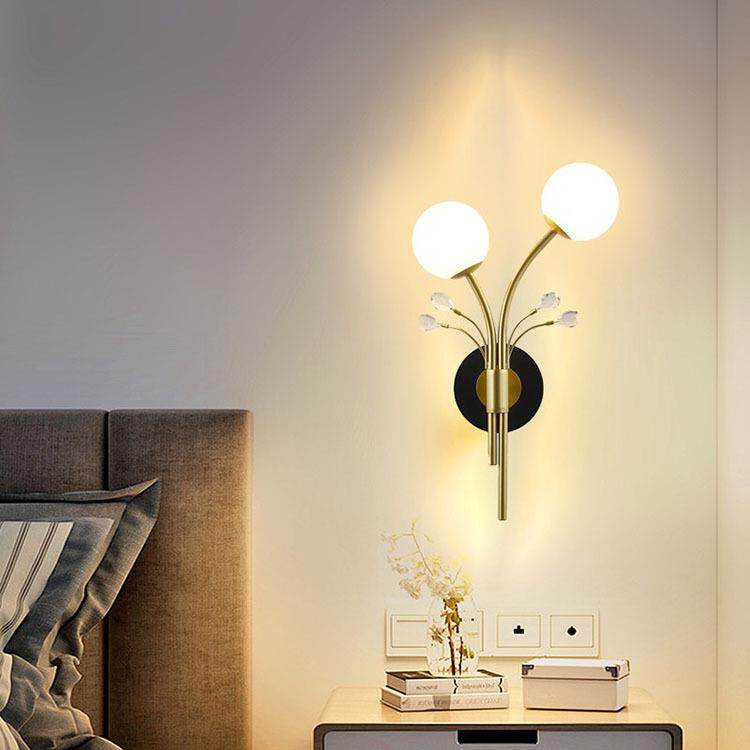 现代简约玻璃单双头酒店工程．卧室床头壁灯 镜前灯 厂家现货