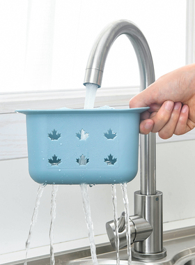 日本sp水槽沥水收纳挂架水龙头沥水架 厨房用品水池百洁布置物架