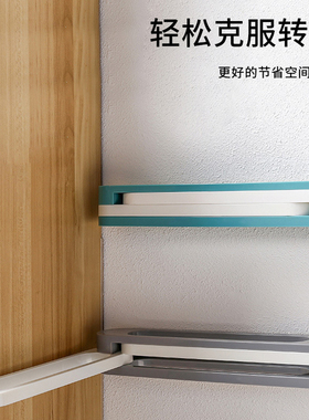 鞋架可折叠拖鞋架三合一收纳神器浴室鞋子置物架壁挂免打孔毛巾架
