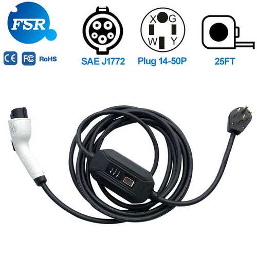 Type1 16A Mode2 NEMA14-50Plug family charging SAE J1772