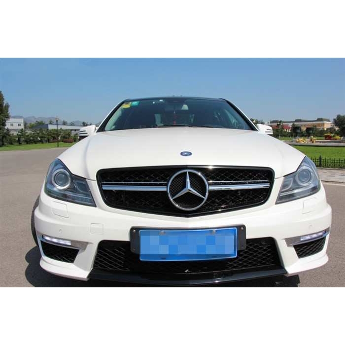 07-14奔驰W204 C级 改装 C63 AMG 大包围 前杠 后杠 侧裙 中网