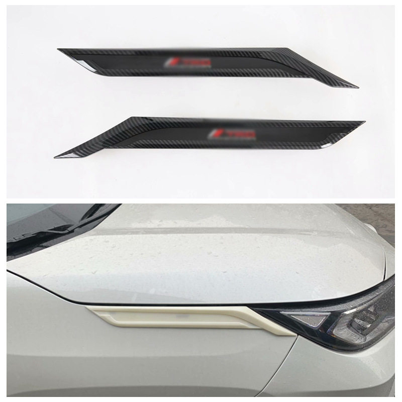 20威兰达叶子板侧标改装 适用于丰田19RAV4车身大灯眉前上侧标框M