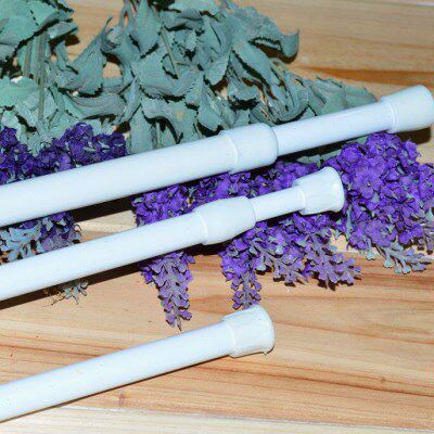 伸缩杆杆免安毛巾杆门帘杆 半帘  窗帘杆浴帘杆 撑杆  多功能白色