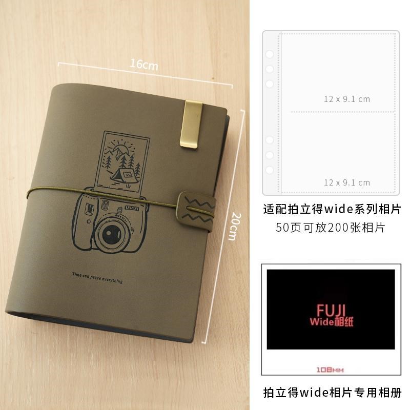 聚册mini拍立得相册3寸一宫格两F宫格收纳册活页照片相册收纳本