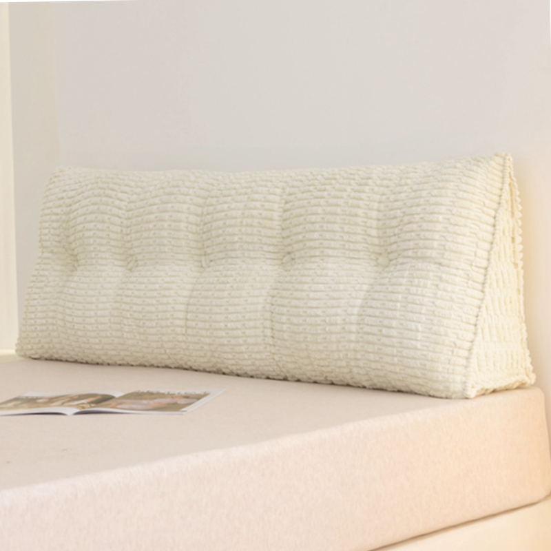气质UPc 床头靠垫日式简约床靠背卡其灰床上靠枕可拆洗榻榻米软包