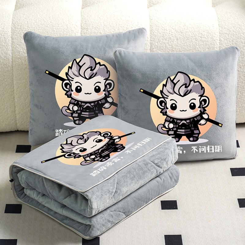 抱枕被子两用办公室午睡折叠枕头毯子二合一汽车沙发W靠枕车载定