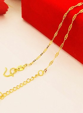 日韩简约时尚细j手链 越南沙金镀金个性民族风学生首饰女 久不掉