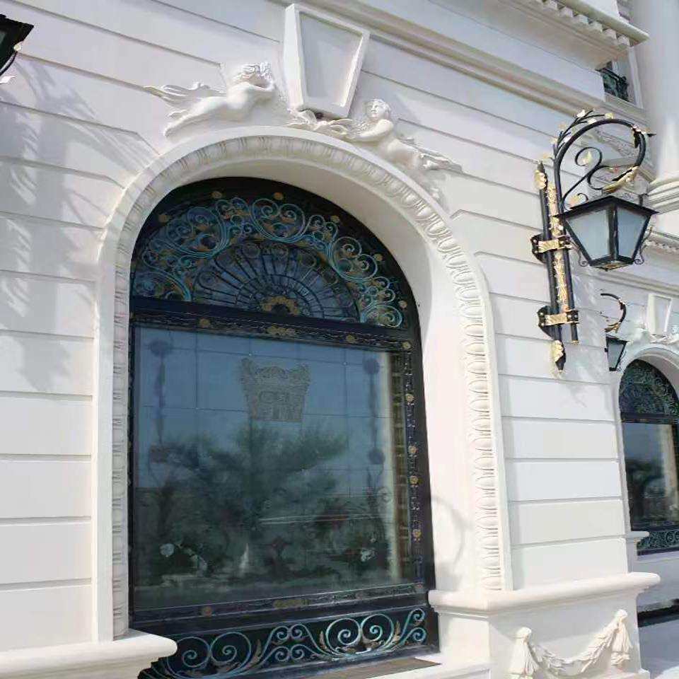 莱姆石天然石材贝宁白 欧式别墅装修外墙大理石浮雕柱子