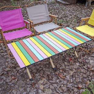 露营桌椅便携式椅户外彩色可折叠可升降蛋卷桌子野餐桌椅佛山家具