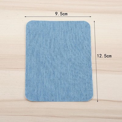 裤子破洞修补布丁无痕牛仔布裁片长方形椭圆背胶补丁布贴可剪包肘