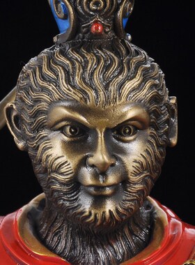 黄铜齐天大圣孙悟空摆件斗战胜佛孙行者美猴王家居客厅酒柜装饰品