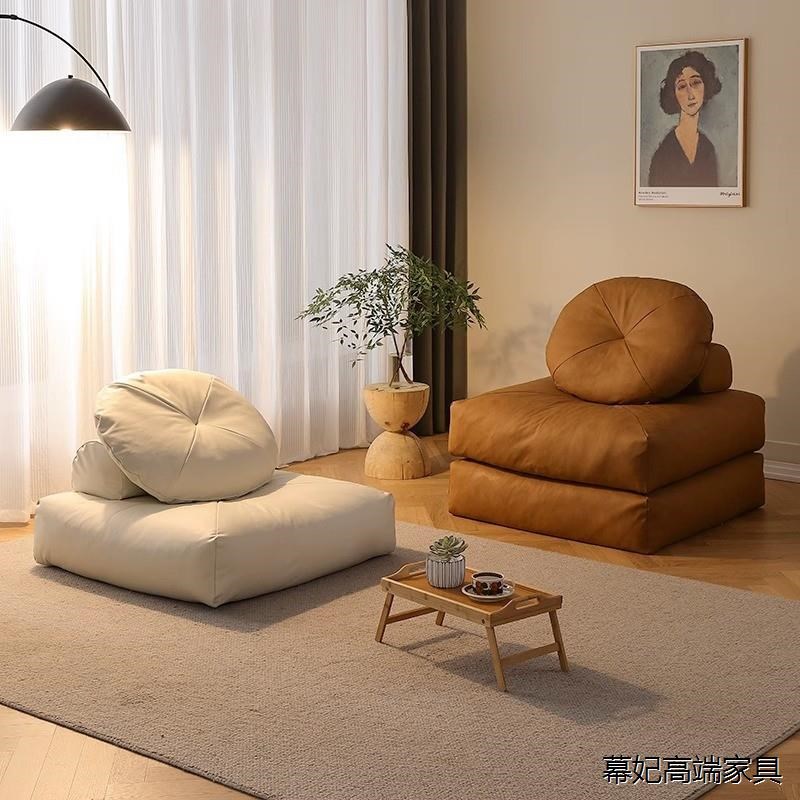 现代简约组合真皮沙发奶油风豆腐块沙发模块组合轻奢榻榻米沙发